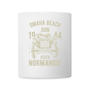 Omaha Beach Juin 1944 Caen Normandie - Mug blanc - blanc - Devant