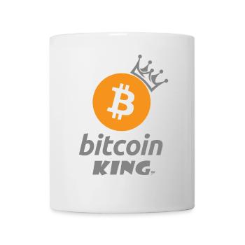 Bitcoin King Crown Logo Tee - Tasse - Weiß - Vorne