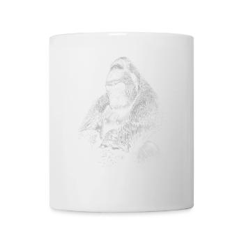 Gorilla - Mug blanc - blanc - Devant