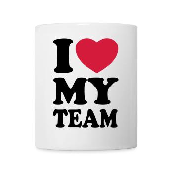 I love my team - Mug - white - Front