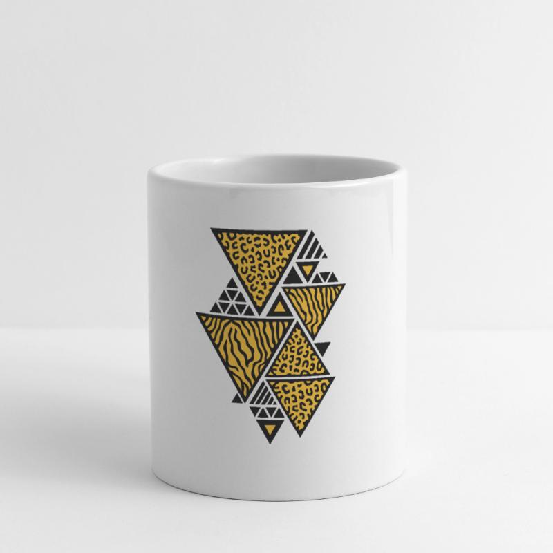 Modèle de Triangle (Tiger / Leopard) Mug blanc