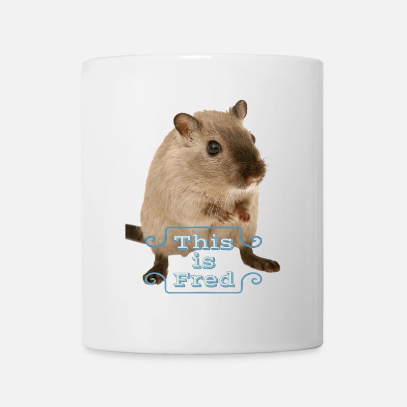C’est une idée cadeau drôle souris mignonne fred - Mug blanc - blanc