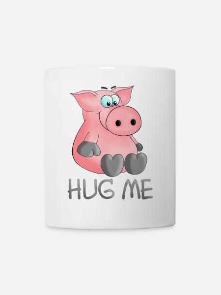 Hug - hug me pig - Mug - white