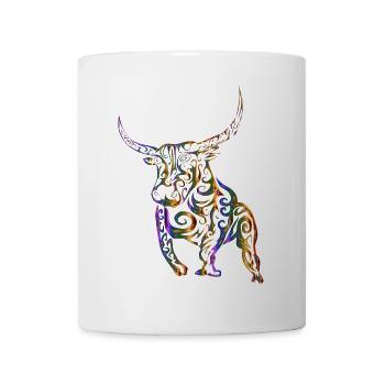 Stier - Tasse - Weiß - Vorne