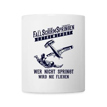 Fallschirmspringen Extremsport - Tasse - Weiß - Vorne