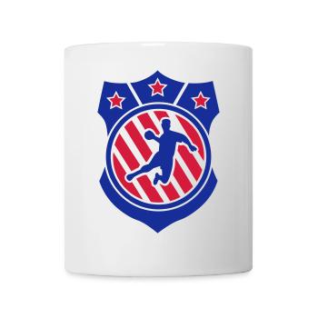Handball Abzeichen - Tasse - Weiß - Vorne