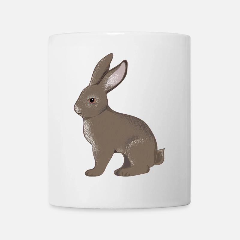 petit lapin - Mug blanc - blanc