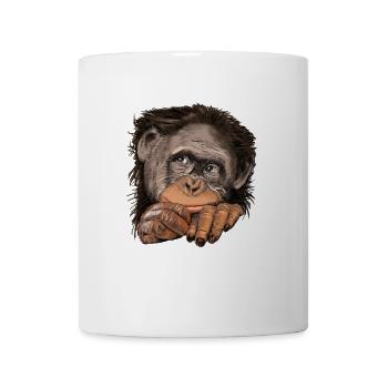 Monkey - Mug blanc - blanc - Devant
