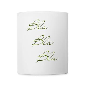 Bla Bla Triple Green Script - Mug - white - Front