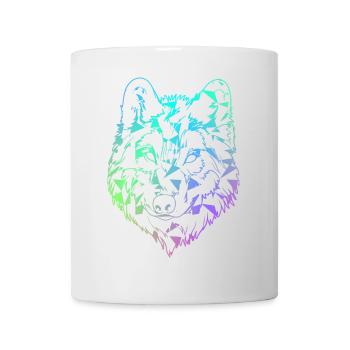 Wolf - Tasse - Weiß - Vorne