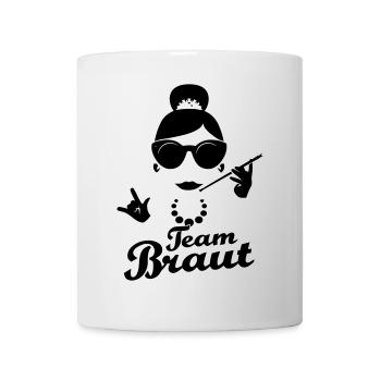Hochzeit Crew Shirts Team Braut - Tasse - Weiß - Vorne