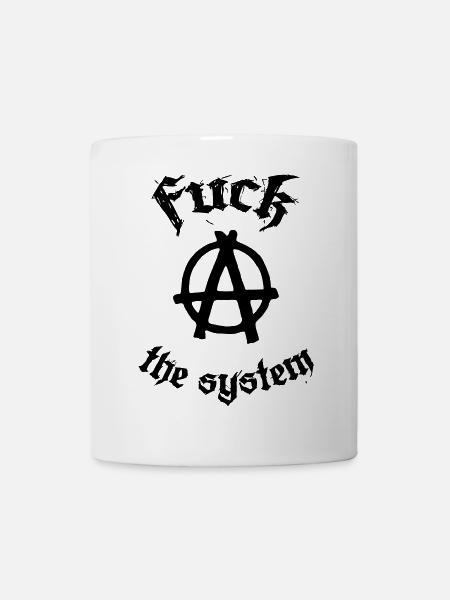 Fuck the System - Tasse - Weiß