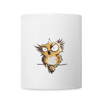 Nö Eule In Montag Morgen Stimmung - Tasse - Weiß - Vorne