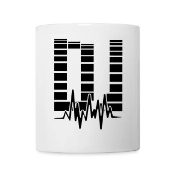 dj - Mug blanc - blanc - Devant
