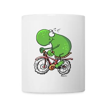 Radtour Frosch - Tasse - Weiß - Vorne