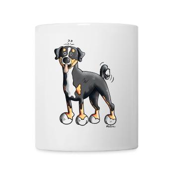 Flotter Appenzeller Sennenhund - Tasse - Weiß - Vorne