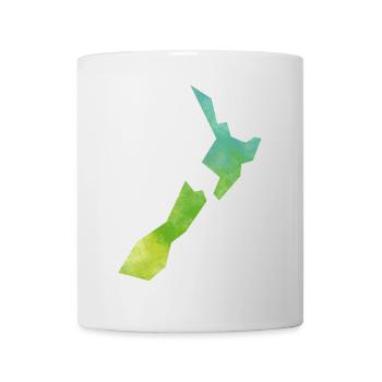 Map New Zealand - Mug - white - Front