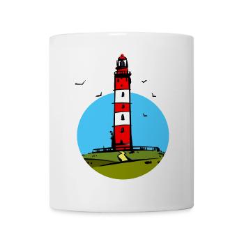 Leuchtturm Amrum Design - Tasse - Weiß - Vorne
