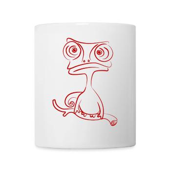 chamäleon tier exotisch - Tasse - Weiß - Vorne