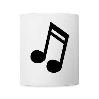 Notenmusik, Musiker, Instrument, Gesang * - Tasse - Weiß - Vorne