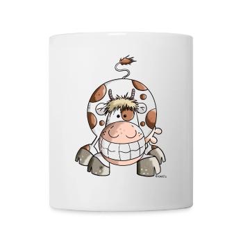 Grinse Kuh - Tasse - Weiß - Vorne