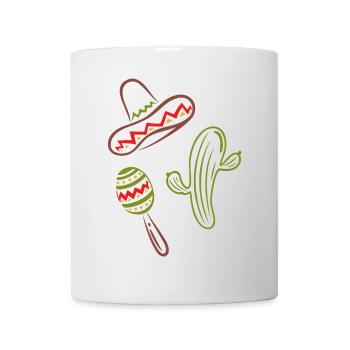 Mexiko Cinco De Mayo Kaktus Sombrero - Tasse - Weiß - Vorne