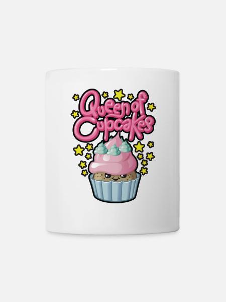 Queen of cupcakes - Tasse - Weiß