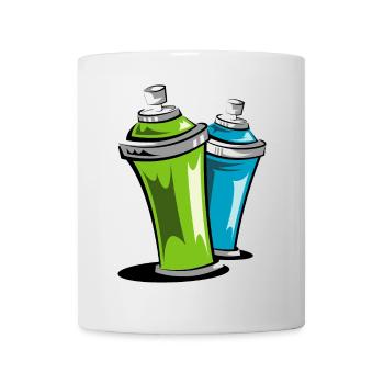 sprayer symbol dose dosen street art colors - Tasse - Weiß - Vorne