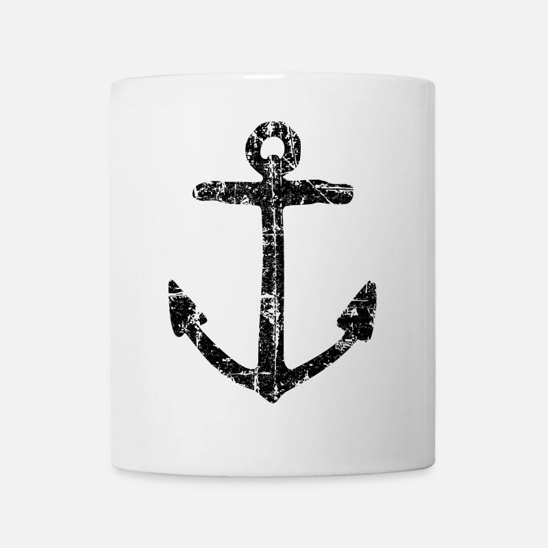 Ancre (Noire) - Mug blanc - blanc