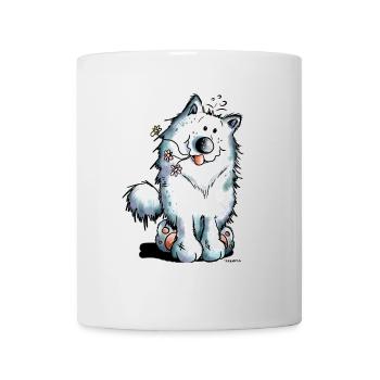 Knuffiger Samojede - Tasse - Weiß - Vorne