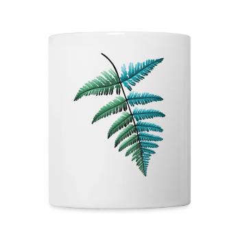 Farn Farnblatt - Tasse - Weiß - Vorne