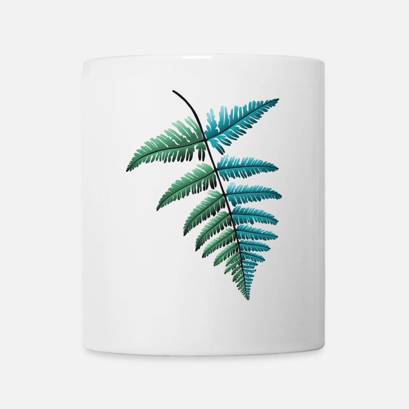 Farn Farnblatt - Tasse - Weiß