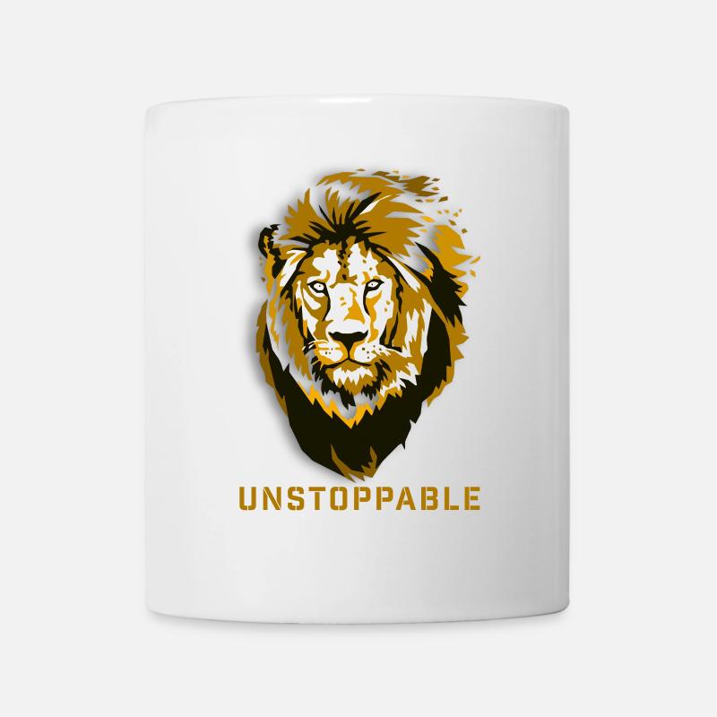 Unstoppable Lion's Head - Mug - white
