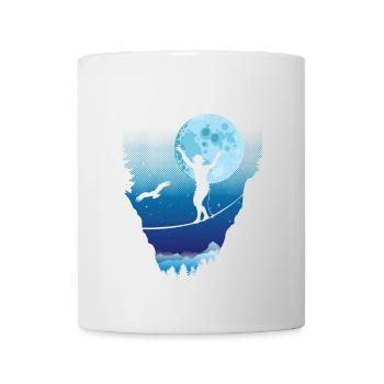 Moonlight slackline - Mug - white - Front
