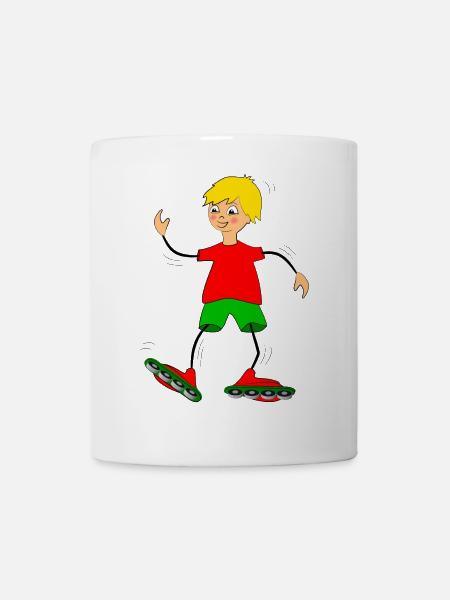 inliner sport kind - Tasse - Weiß