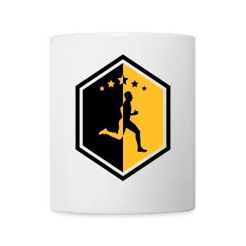 Laufen / Running / Jogging / Joggen / Marathon - Tasse - Weiß - Vorne