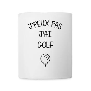 Golf / Golfeur / Golfeuse / Sport / Minigolf - Mug blanc - blanc - Devant