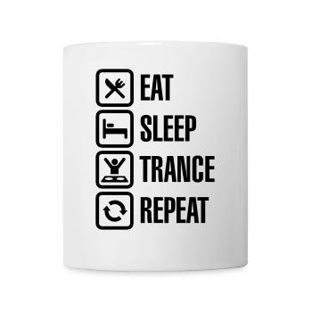 Eat Sleep Trance Repeat - Mug - white - Front