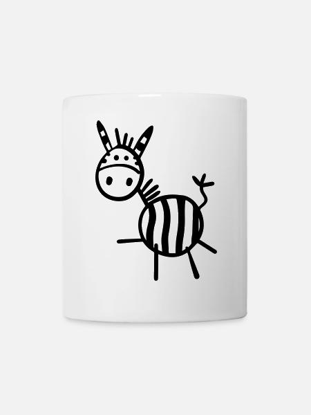 Zèbre - Animal - Animaux - Mug blanc - blanc