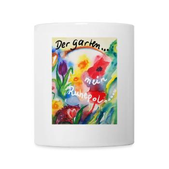 EG Blumen ITulpen I Der Garten I flowers I present - Tasse - Weiß - Vorne