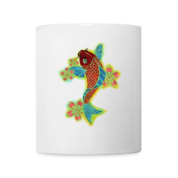 Carpe Japonaise - Mug blanc - blanc - Devant