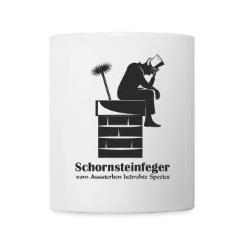 Chimney sweep on chimney chimney sweep - Mug - white - Front
