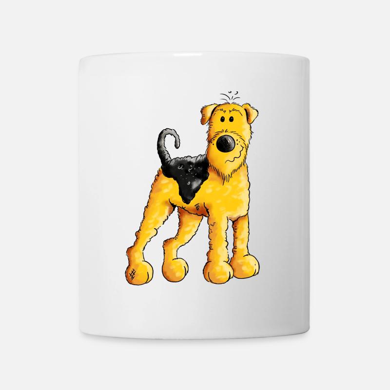 Drôle Airedale Terrier - Chien - Cadeau - Mug blanc - blanc