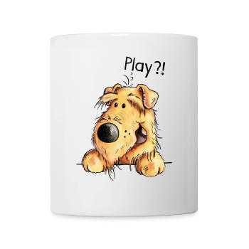 Drôle Airedale Terrier - Chien - Cadeau - Mug blanc - blanc - Devant