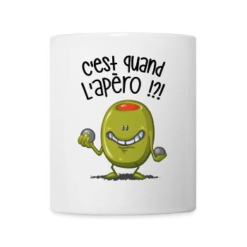 C'est quand l'apéro ? - Mug blanc - blanc - Devant