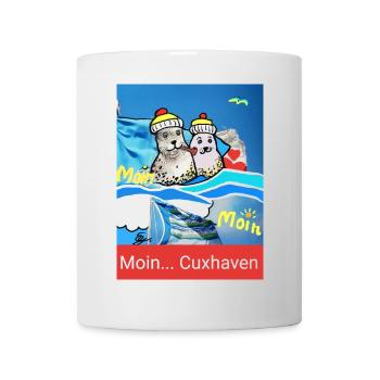 EG Cuxhaven I Stadt I Foto Zeichnung Gerecke - Tasse - Weiß - Vorne