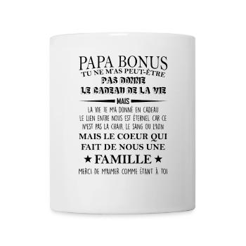 Papa bonus TU NE M’AS PEUT-ÊTRE - Mug blanc - blanc - Devant