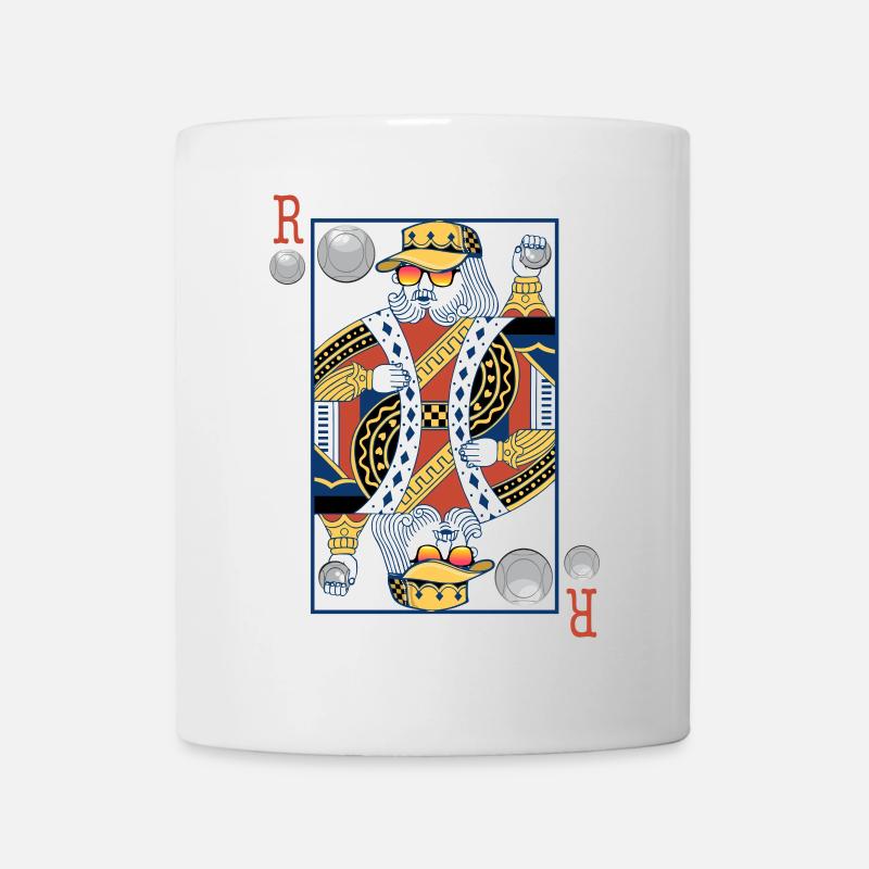 Roi de petanque v2 - Mug blanc - blanc