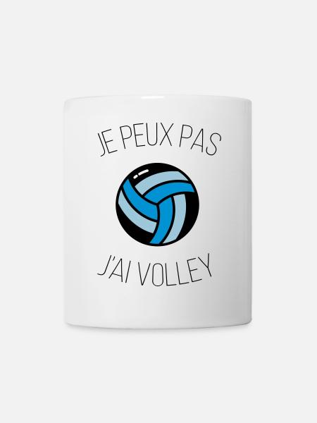 je peux pas j'ai volley - Mug blanc - blanc
