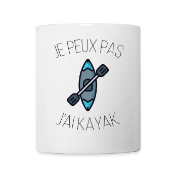 Ich kann nicht Kajak fahren - Tasse - Weiß - Vorne